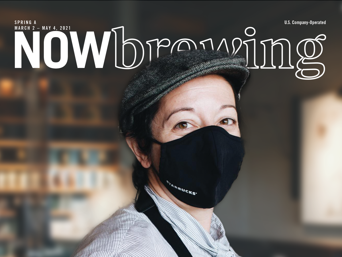 Now Brewing project cover graphic featuring coffee and bold modern lettering.