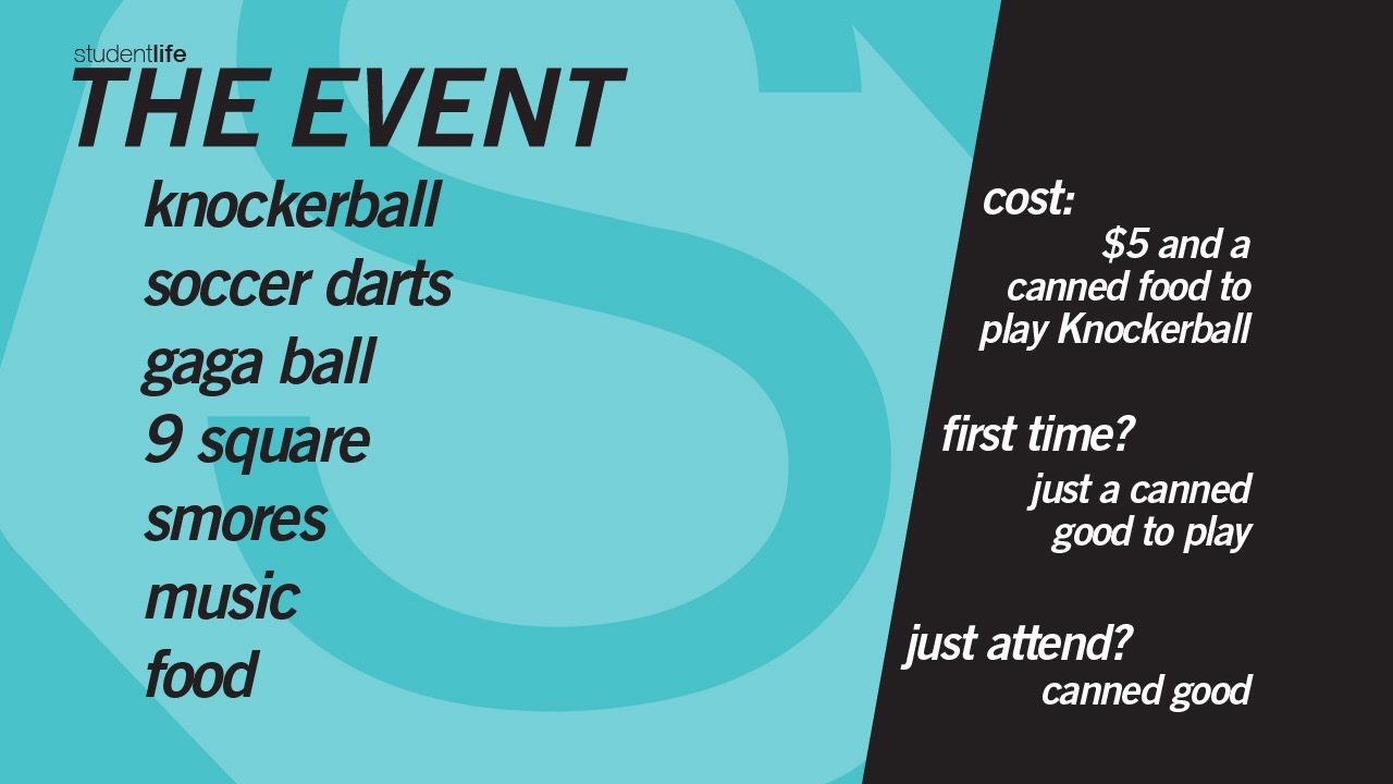 The Event details slide